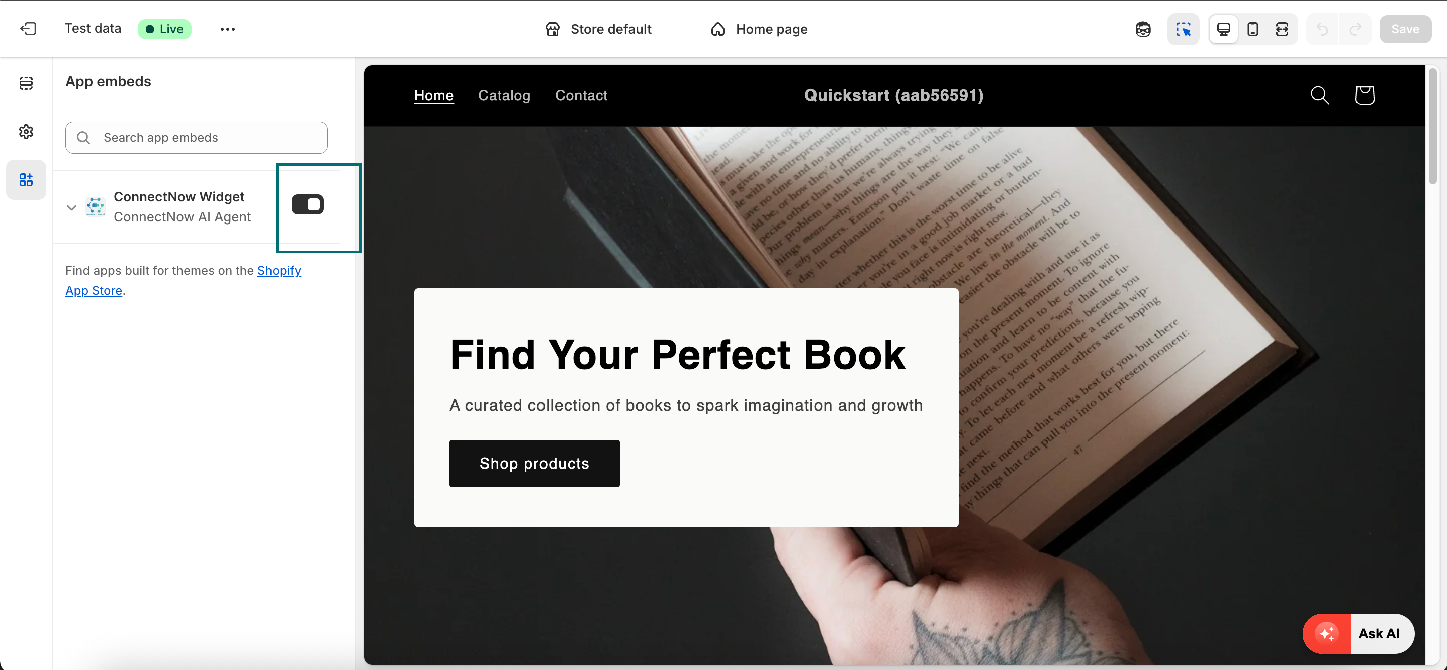 Connectnow App Enable